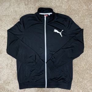 Puma Black Athletic Zip Up Jacket